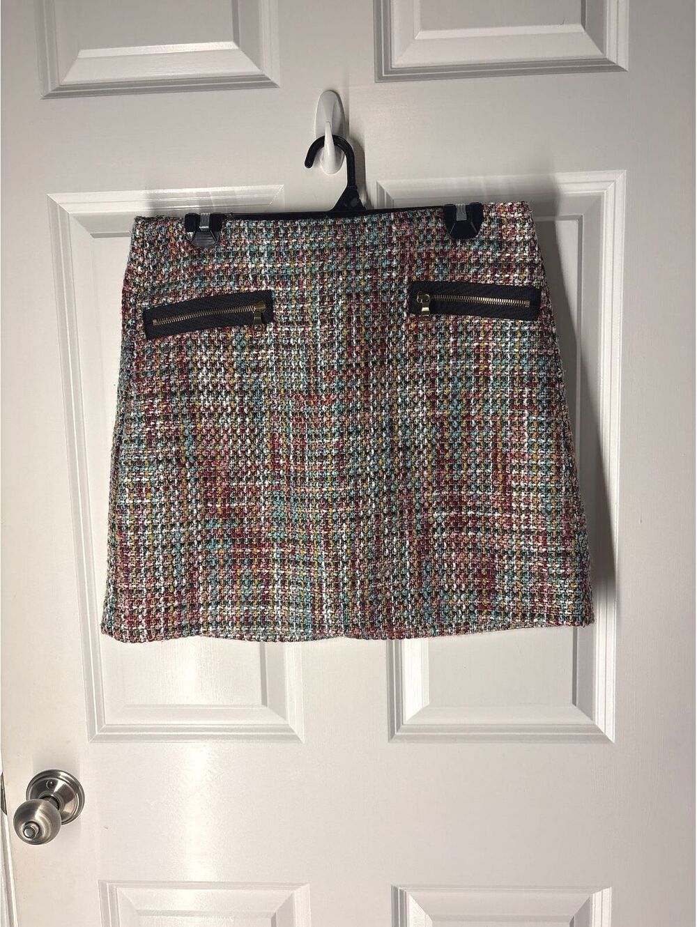 Retro Preppy Mod Boucle Tween Transitional Pencil Skirt in Size 8 Petite